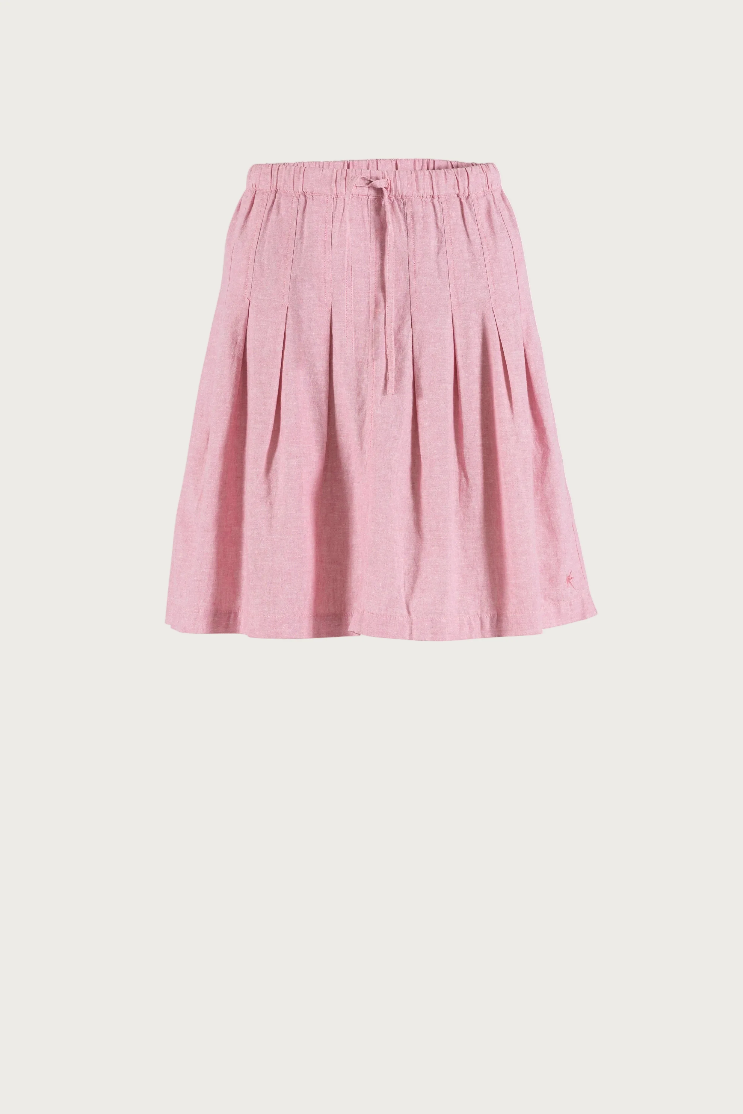 Anemone linen Skirt - Soft Pink Melange - Image 2