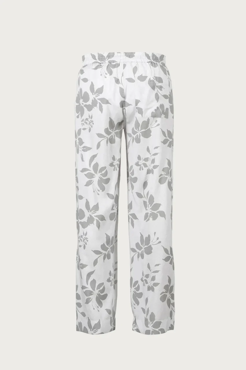 Anisette Flower Print Trousers - Ultimate Grey - Image 3