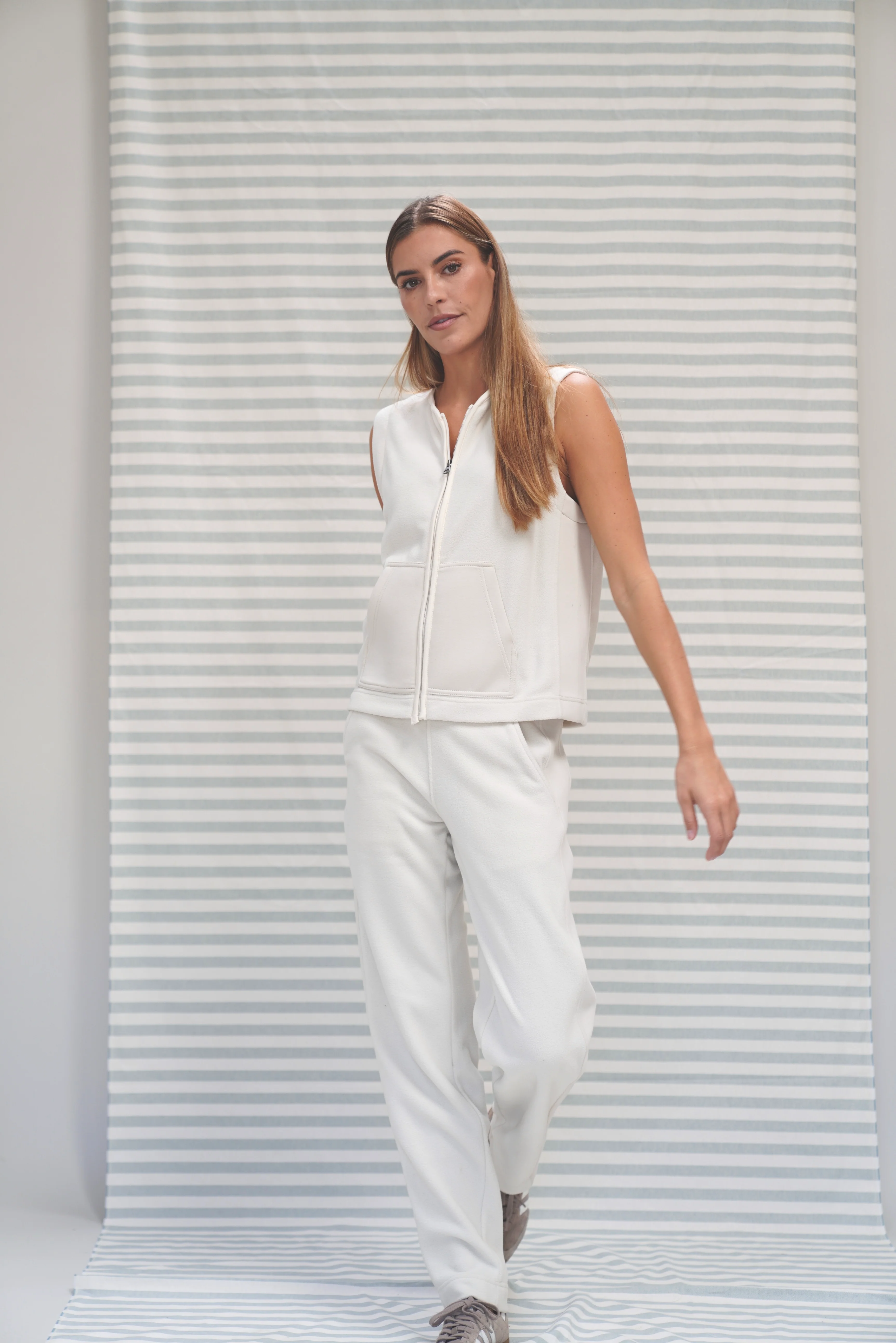Cajsa Fleece Vest - Chalk - Image 4