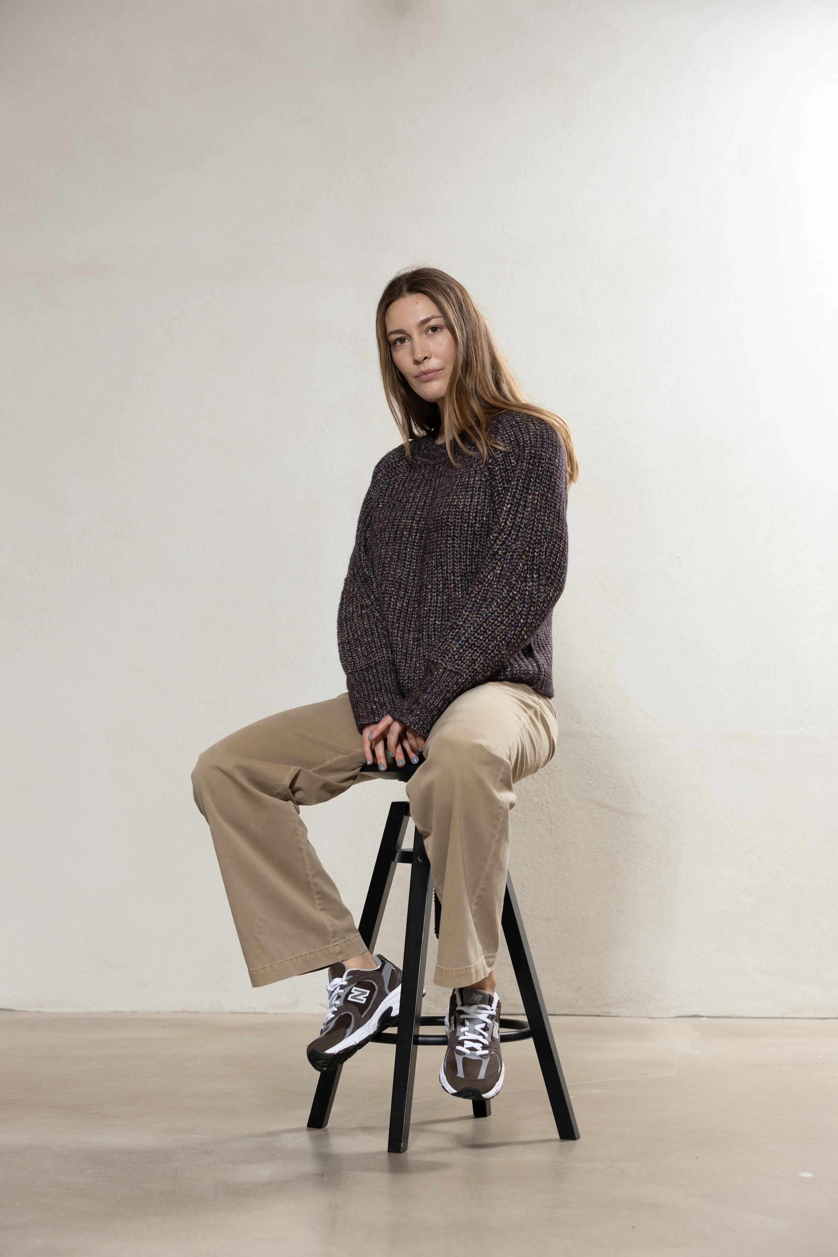 Charlie Chunky Knit Dark - Thistle Melange - Image 3