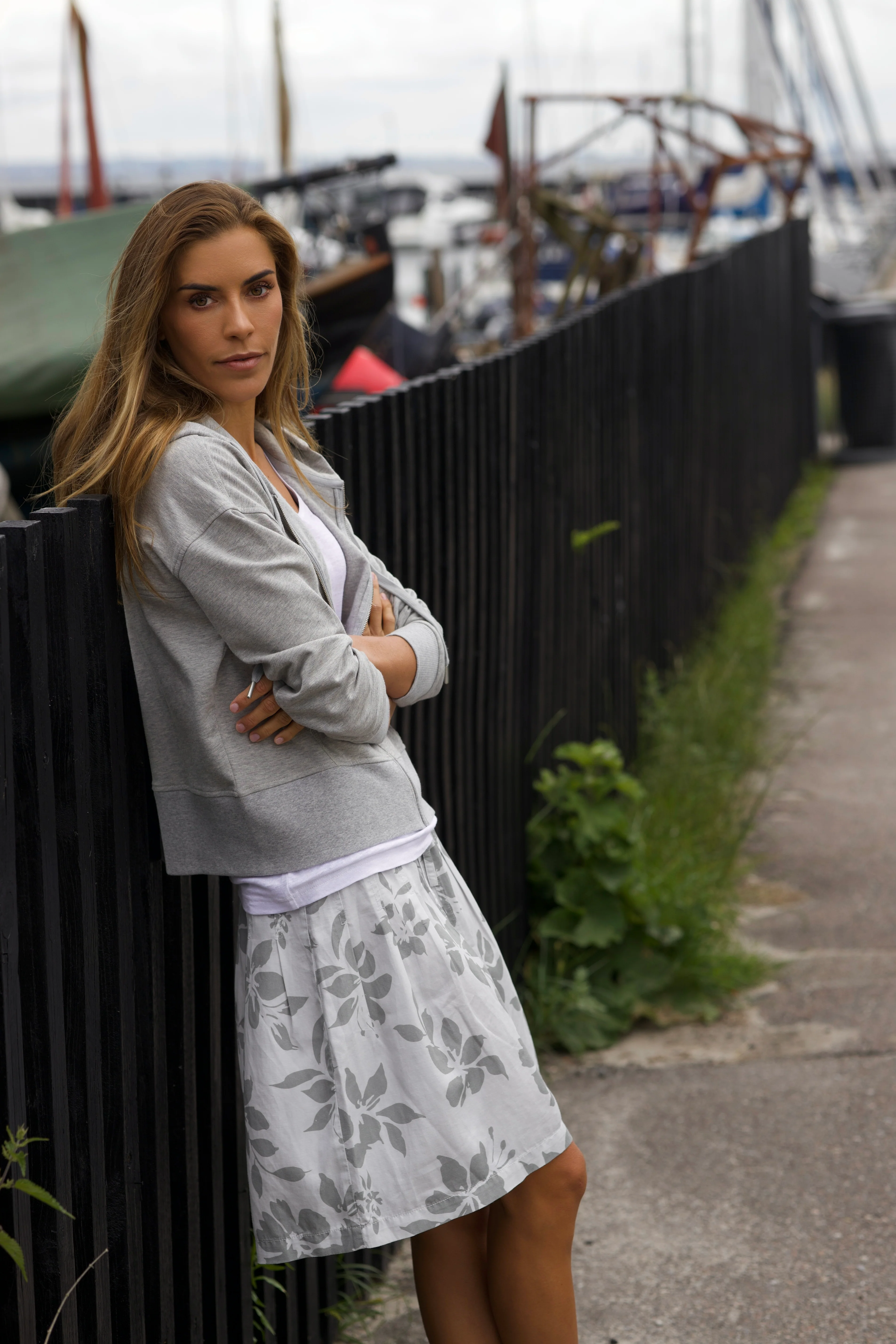 Debbie Sweat Jacket - Grey Melange - Image 2