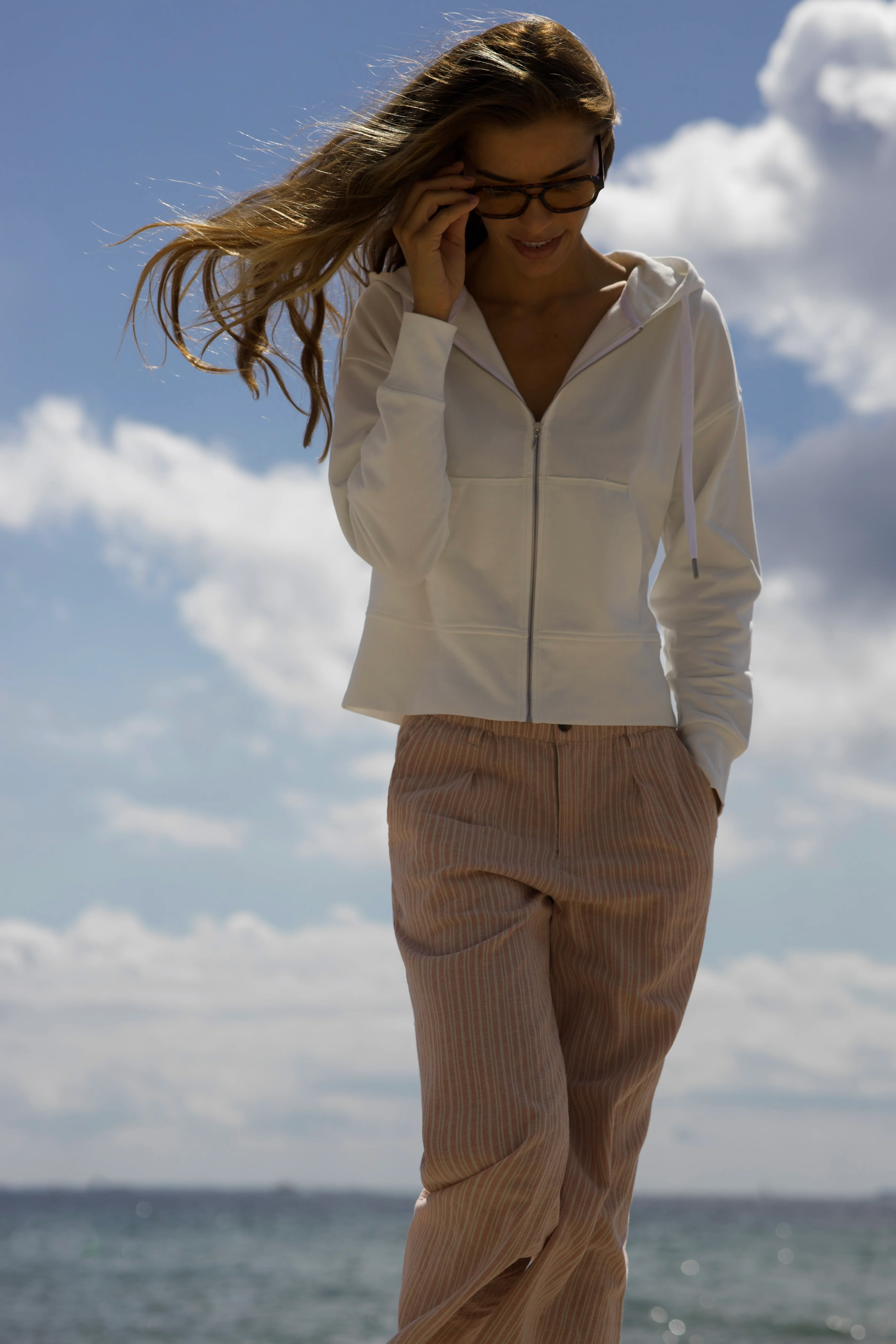 Debbie Sweat Jacket - Milk - Image 2