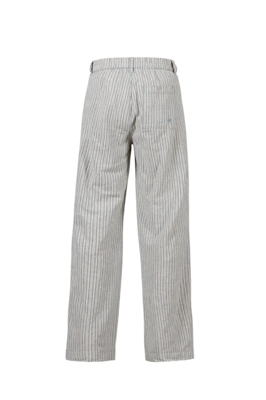 Deleste Striped Trousers - Iron Blue/Chalk - Image 4