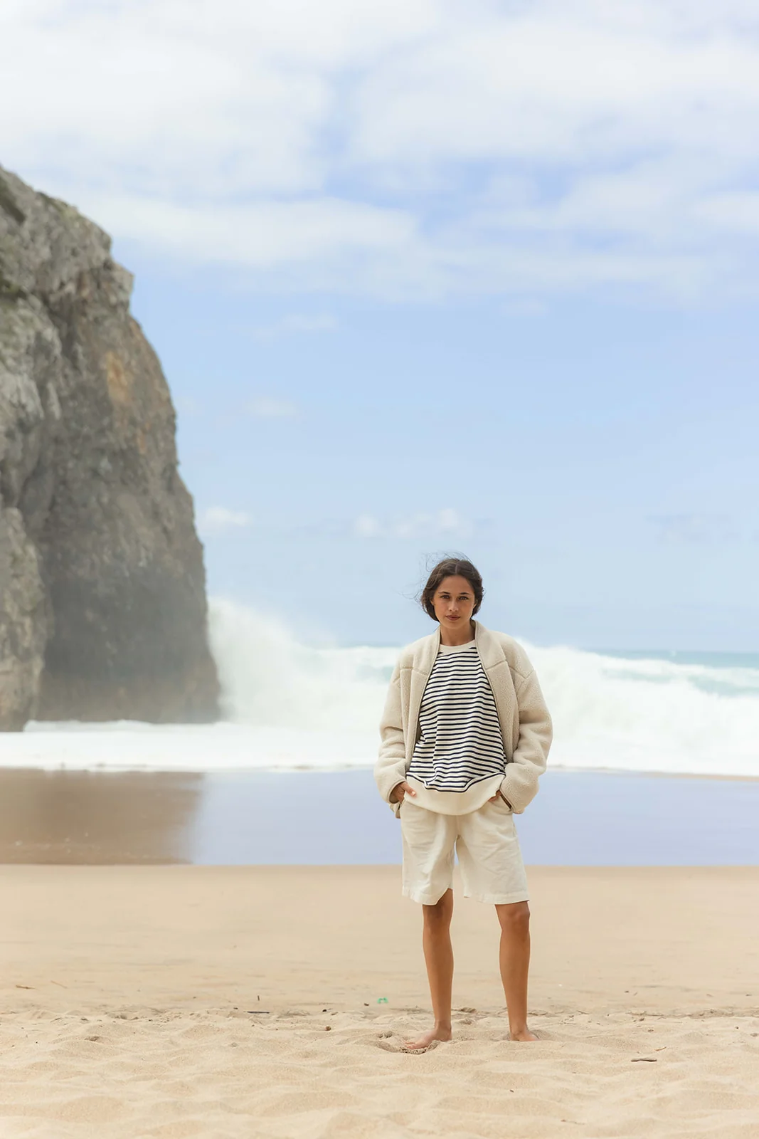 Delta Teddyfleece Jacket - Cream - Image 5