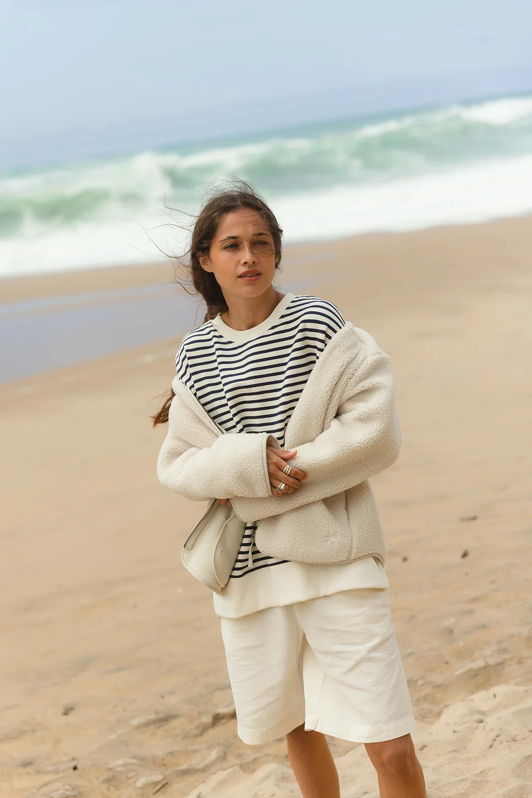 Delta Teddyfleece Jacket - Cream - Image 9