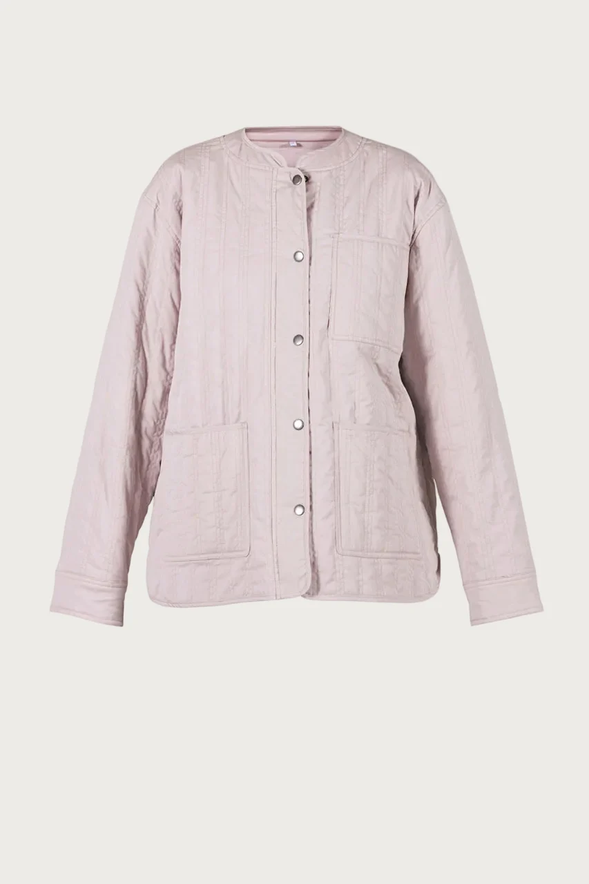 Diana Quilt Jacket - Soft Rose - Image 2