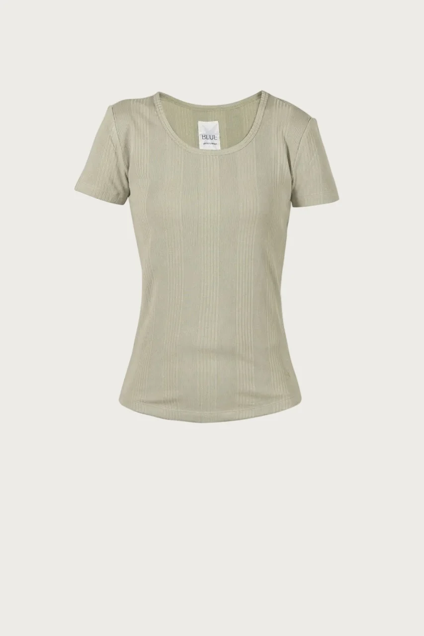 Dodo Rib Tee - Palm Green