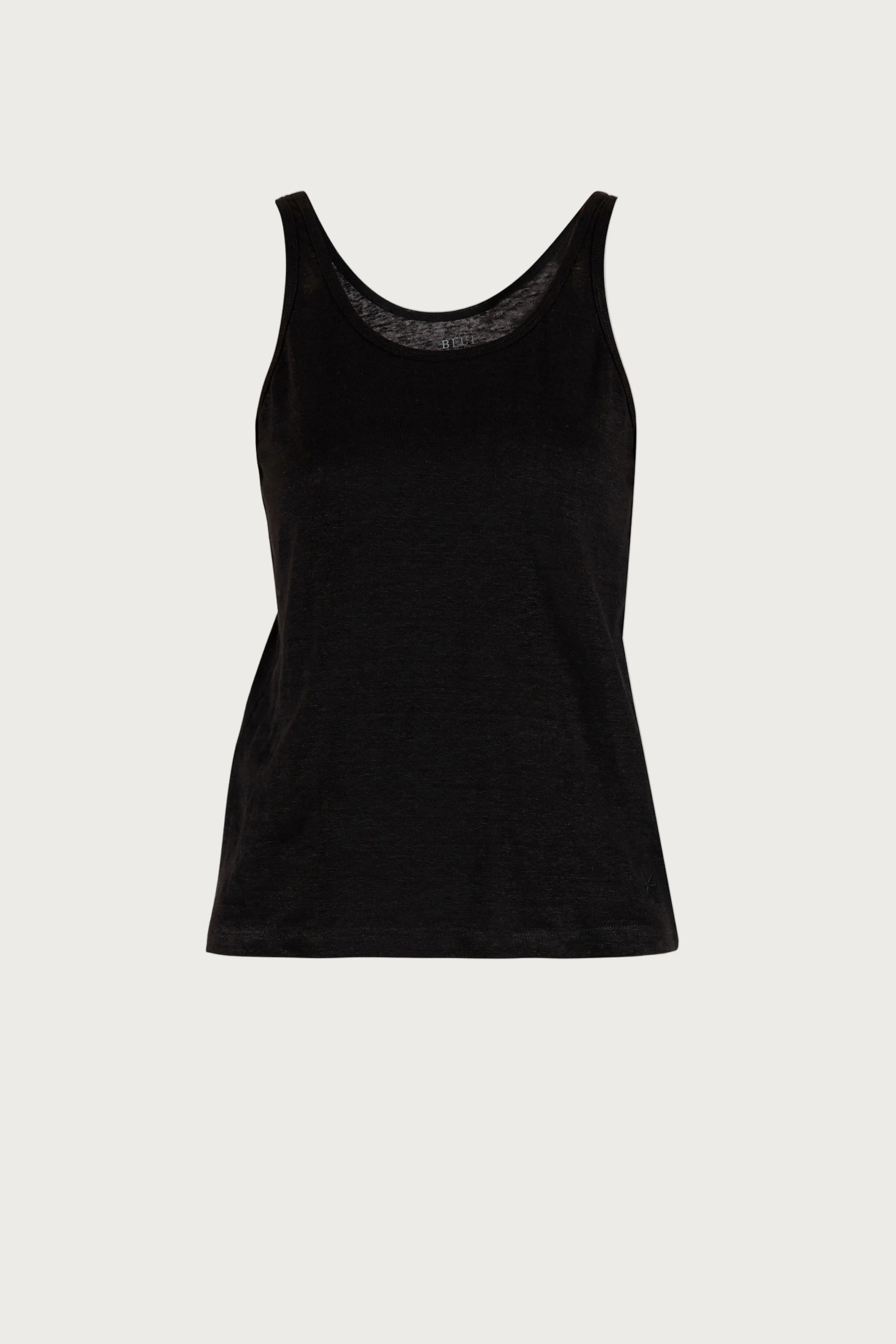 Doris linen Top - Black