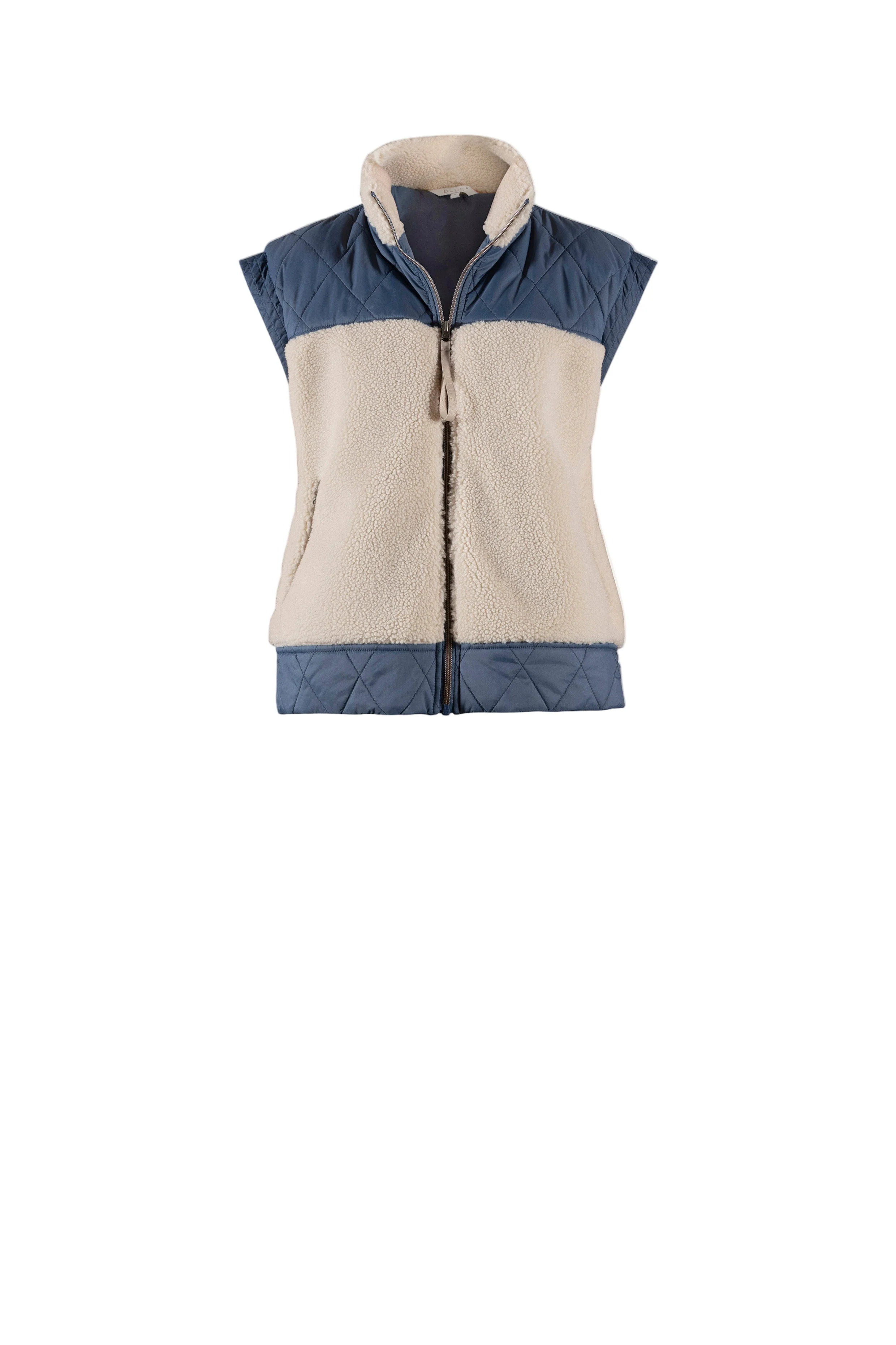 Faune wool fleece vest - autumn blue - Image 2