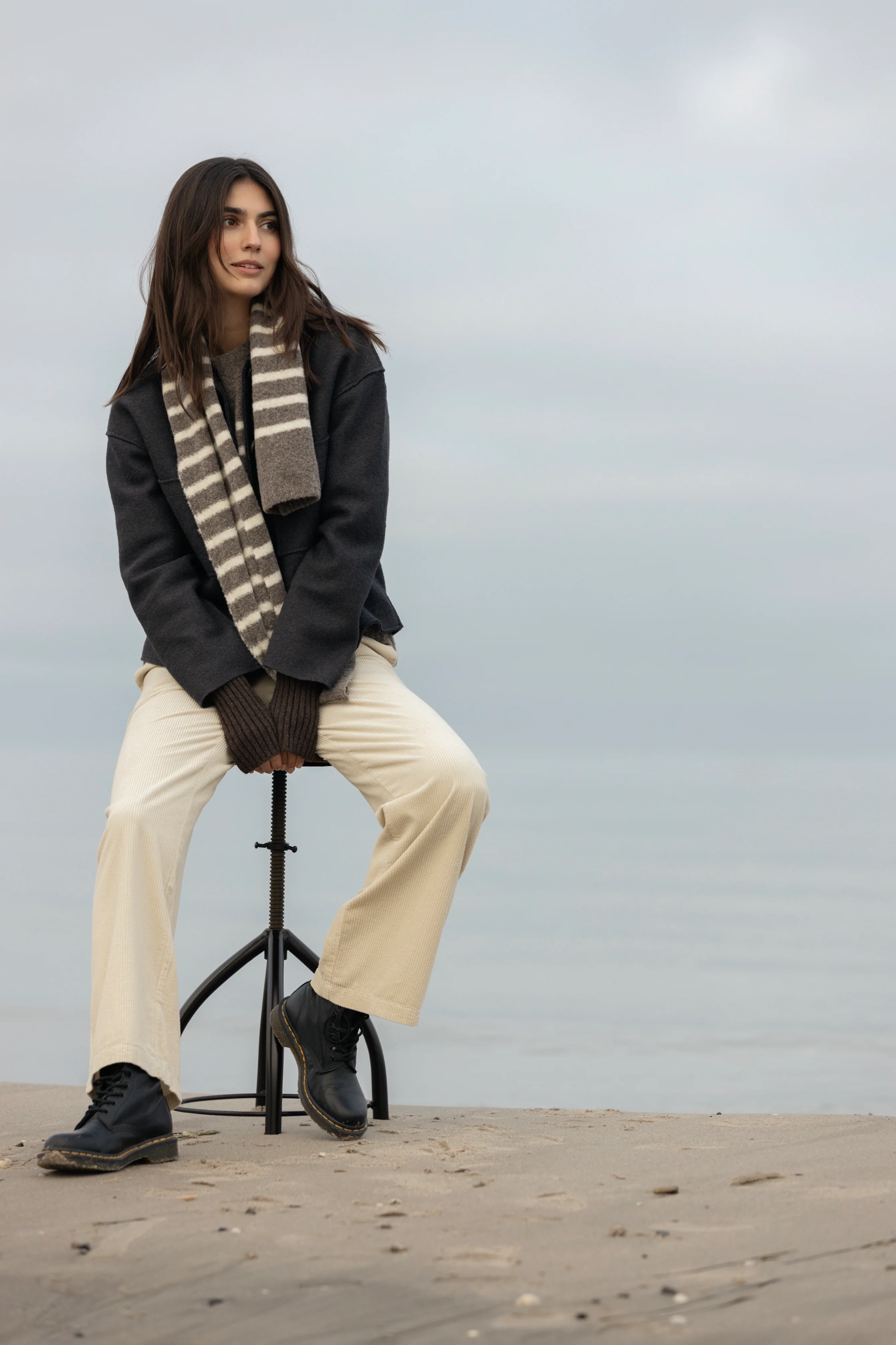 Fie Wool Jacket - Irongrey Melange - Image 7