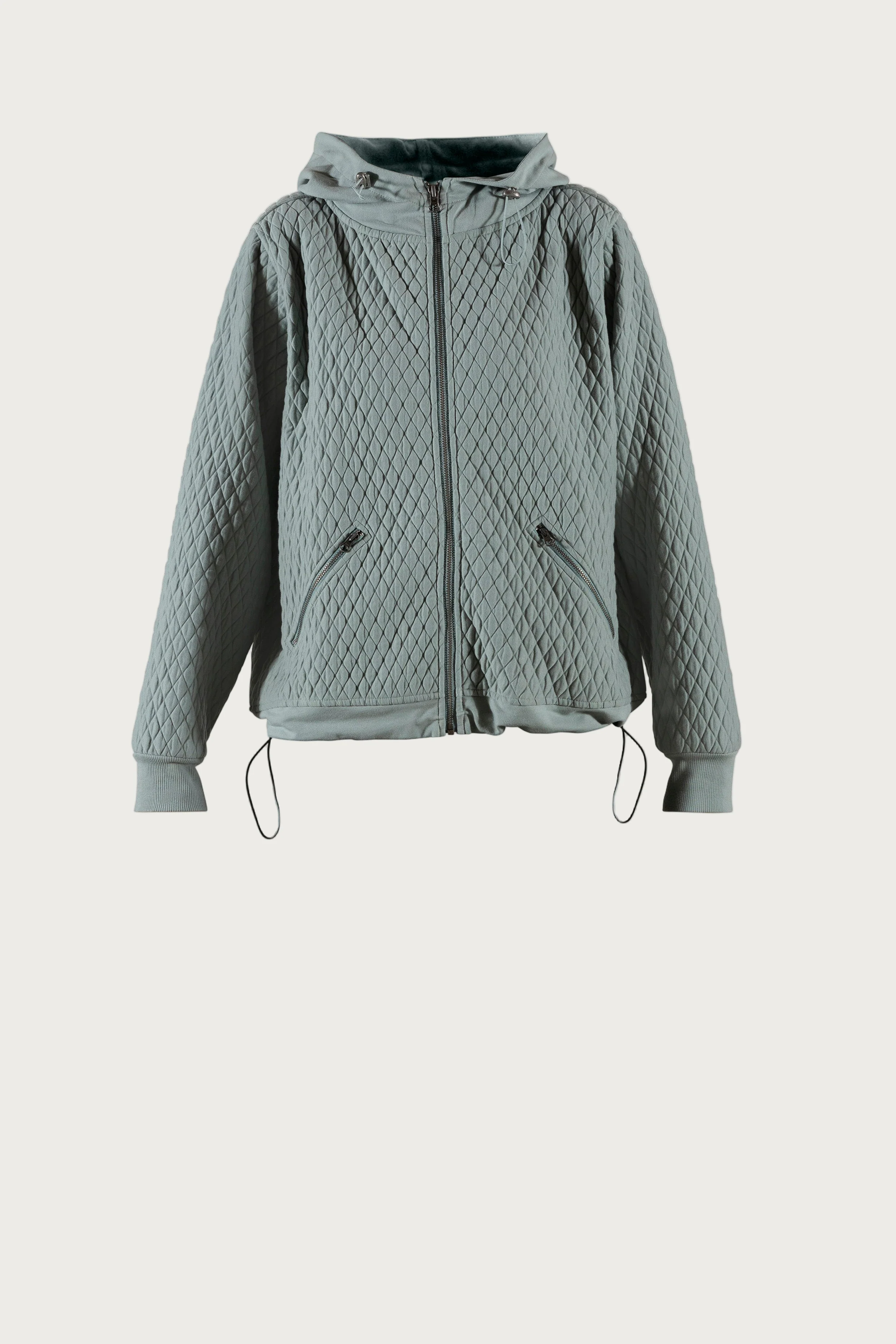 Gaja Quilt Hood Jck - Dusty Green