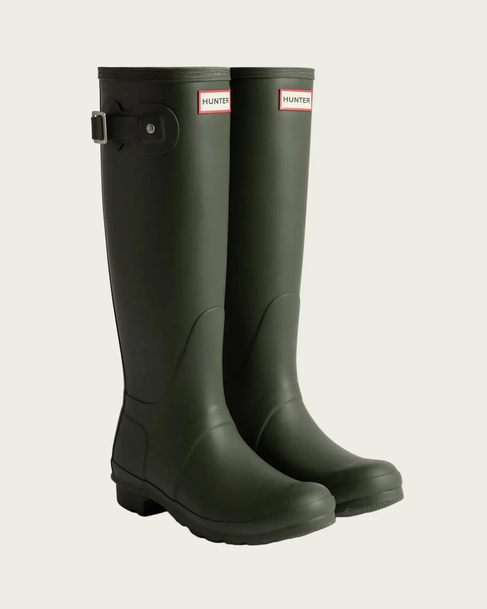 Hunter Original Tall Wellington Boot - Dark Olive - Image 2