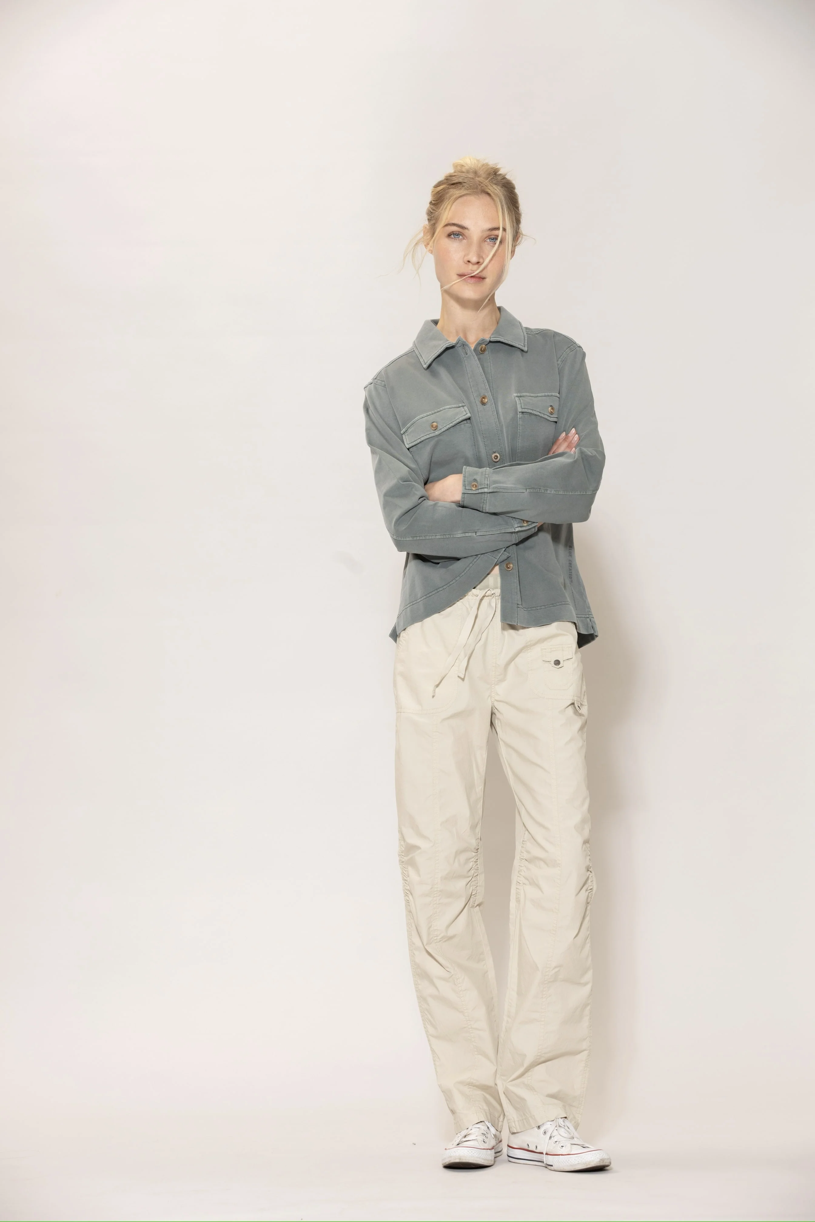 Jannie Vintage Shirt - Silver Pine