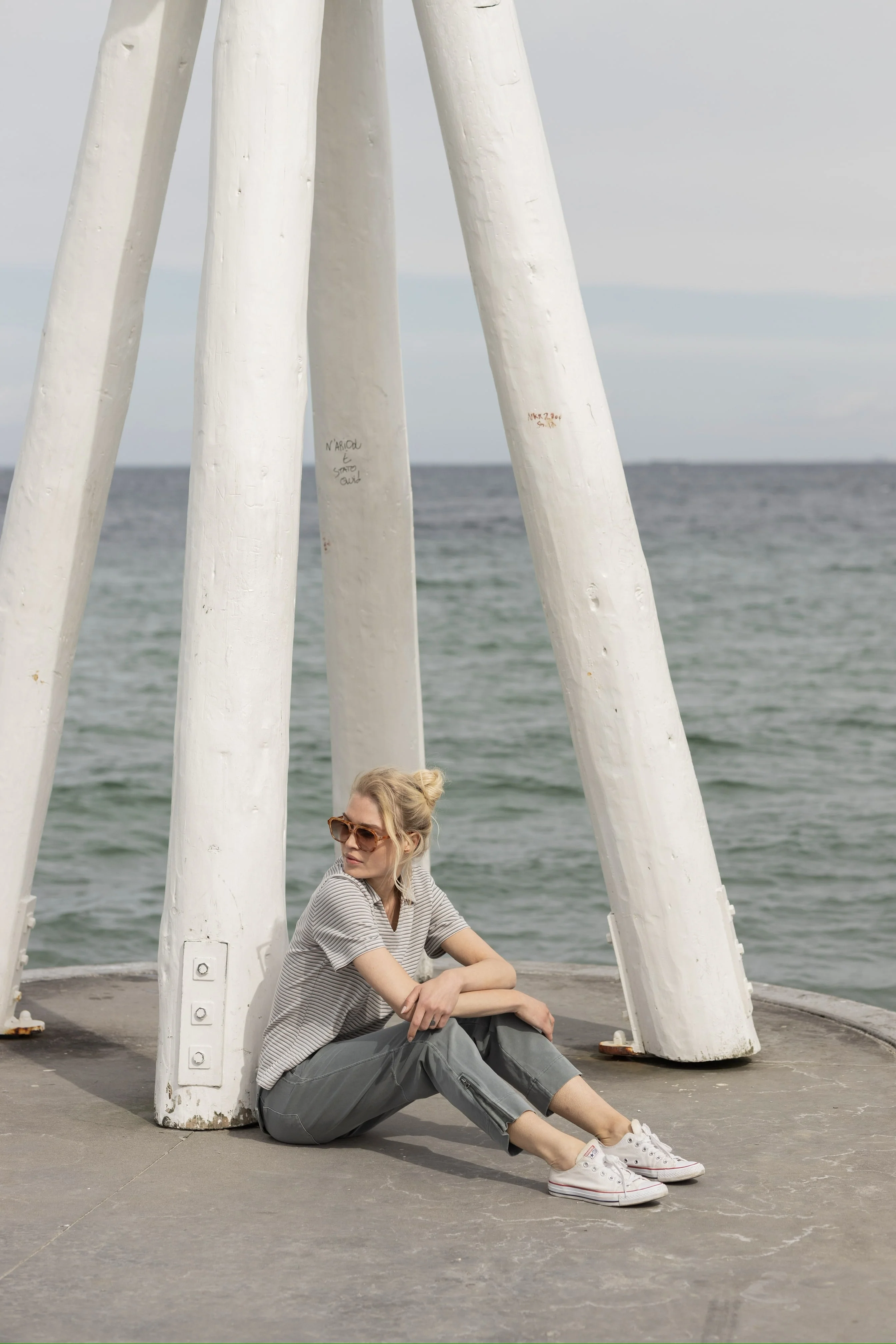 Jannie Vintage Sweat Trousers - Silver Pine - Image 3