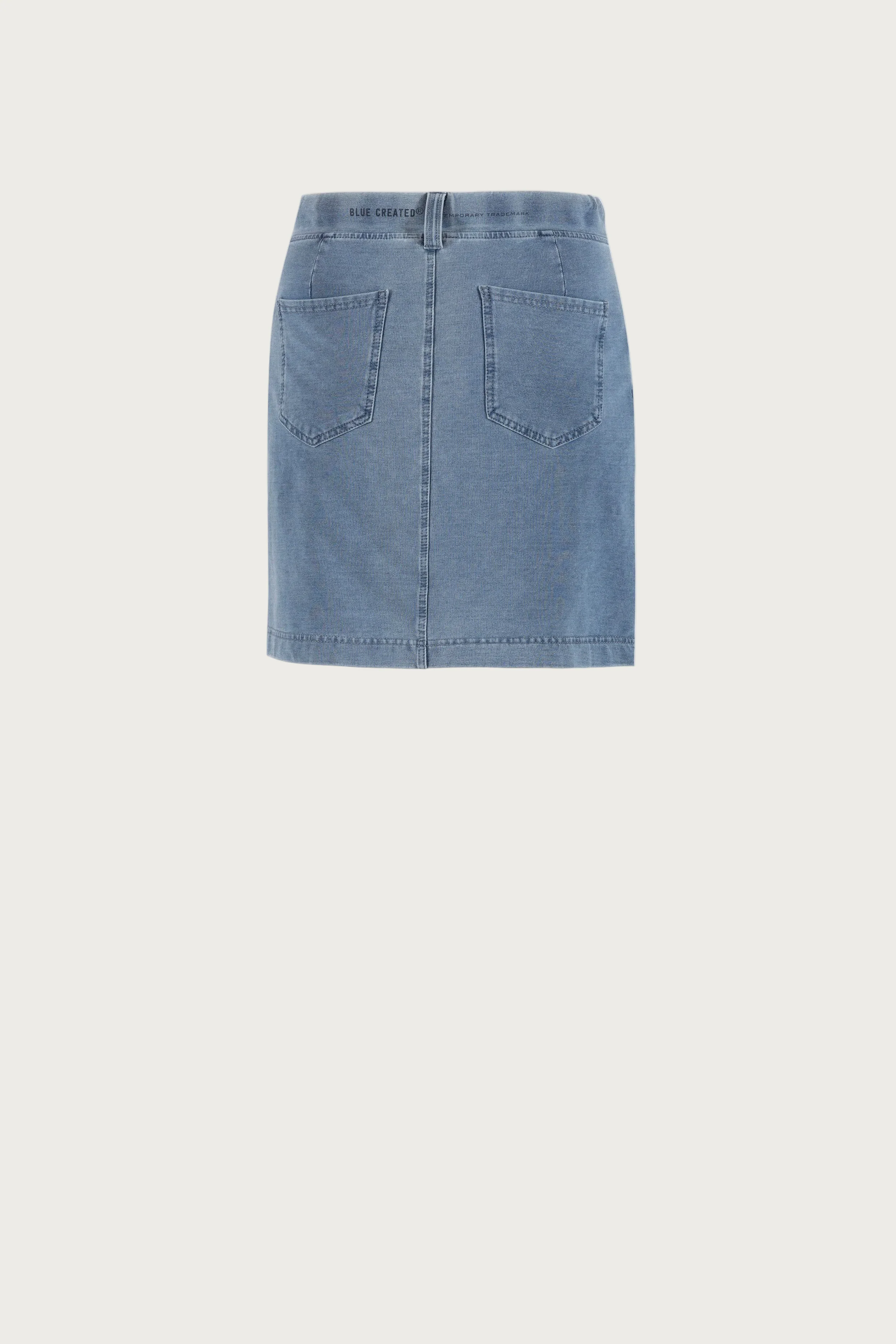 Jenny denim Sweat Skirt - Denim Blue - Image 3