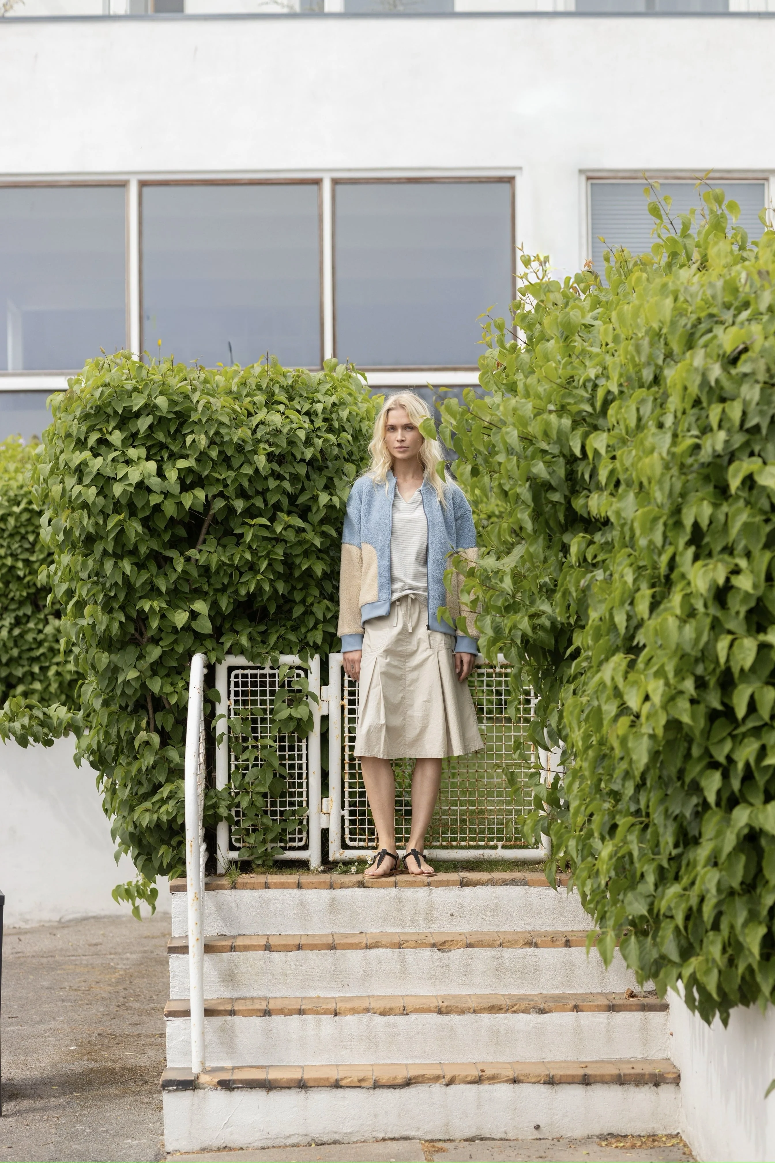 Linea poplin Skirt - Chalk - Image 3