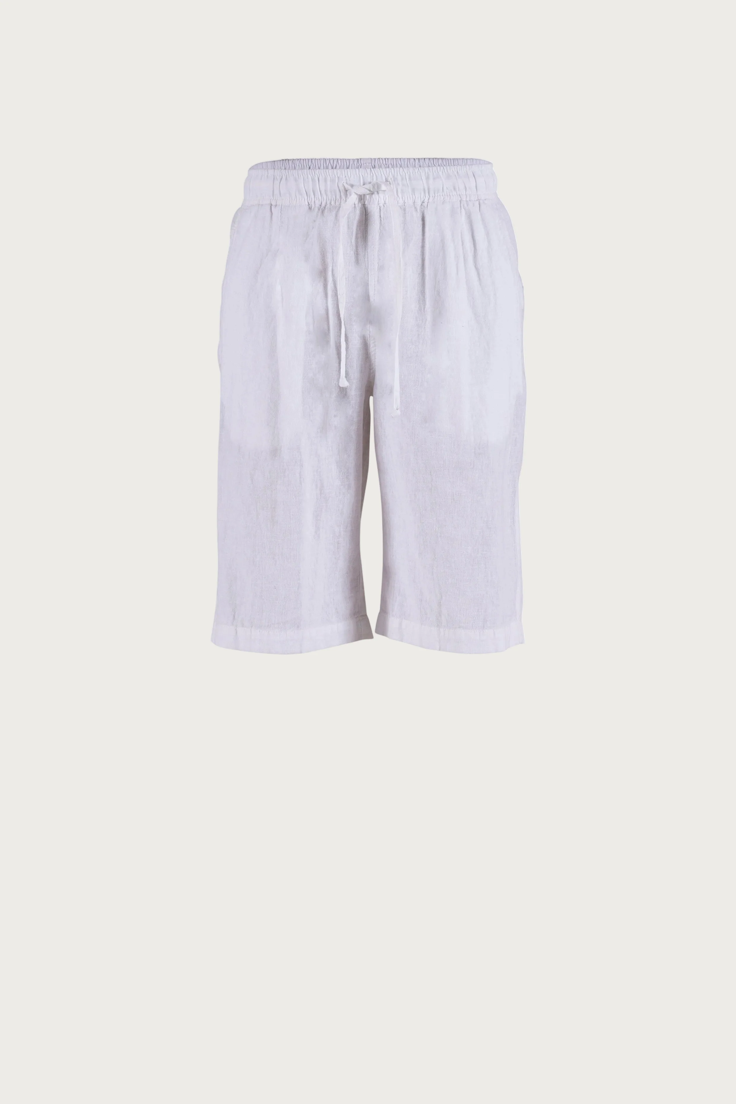Lisamarie linen Bermudas - White - Image 2