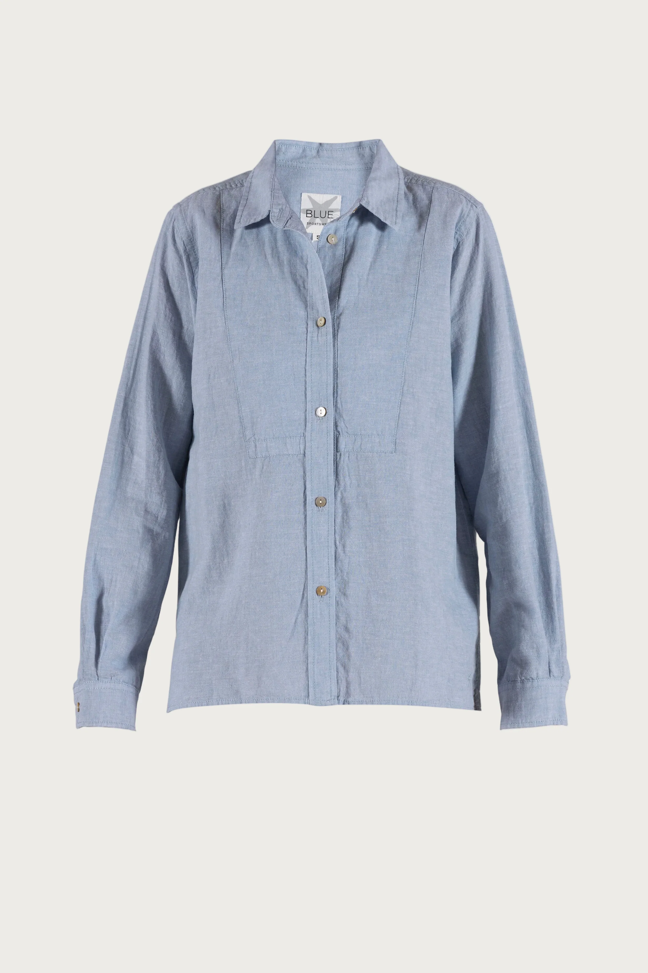 Liva linen Shirt -  Heaven Melange
