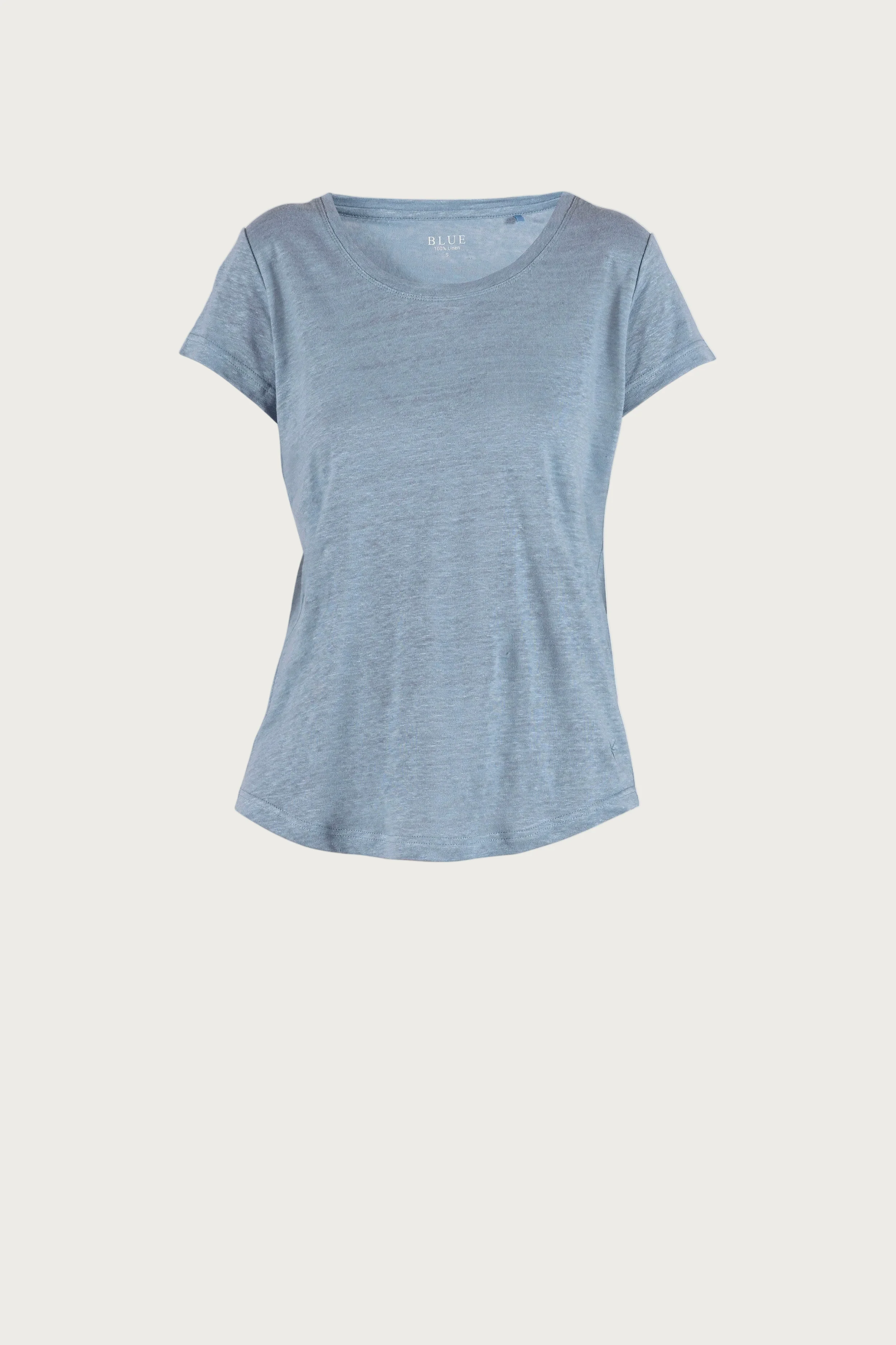 Lotta linen Tee - Dark Skyblue - Image 2