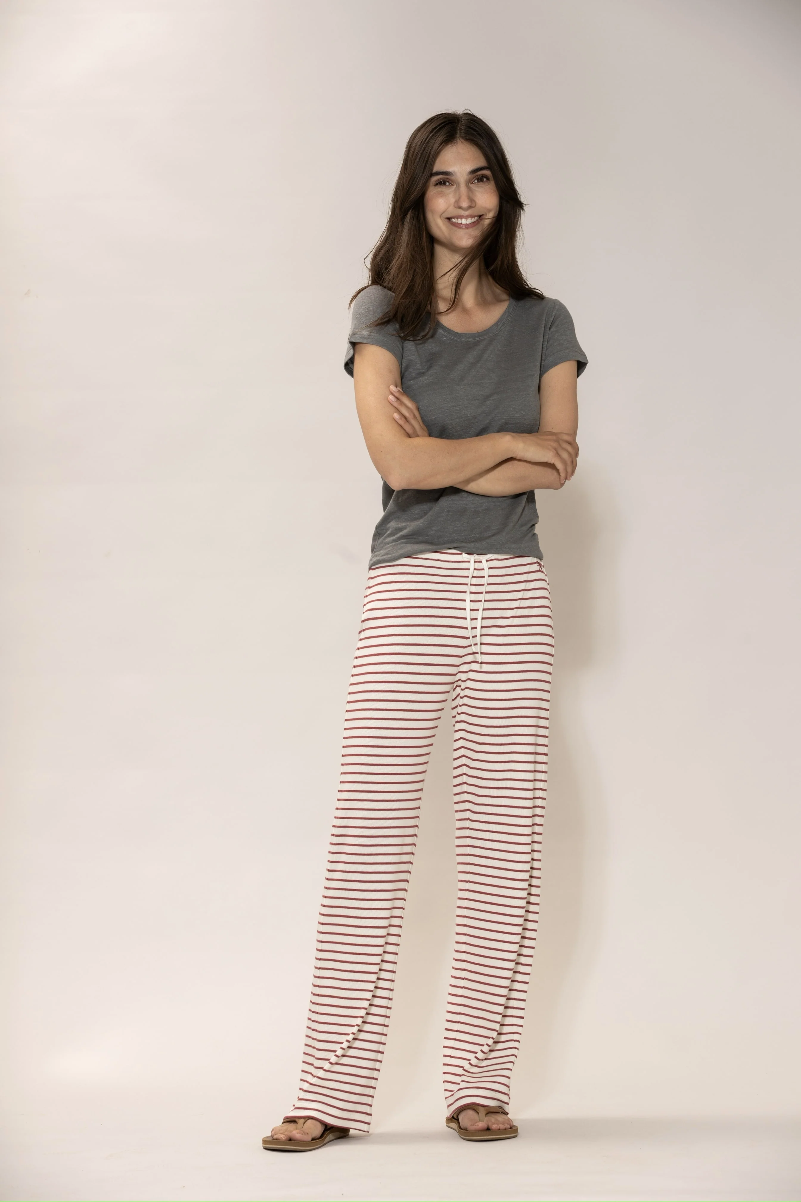 Lotta linen Tee - Silver Pine