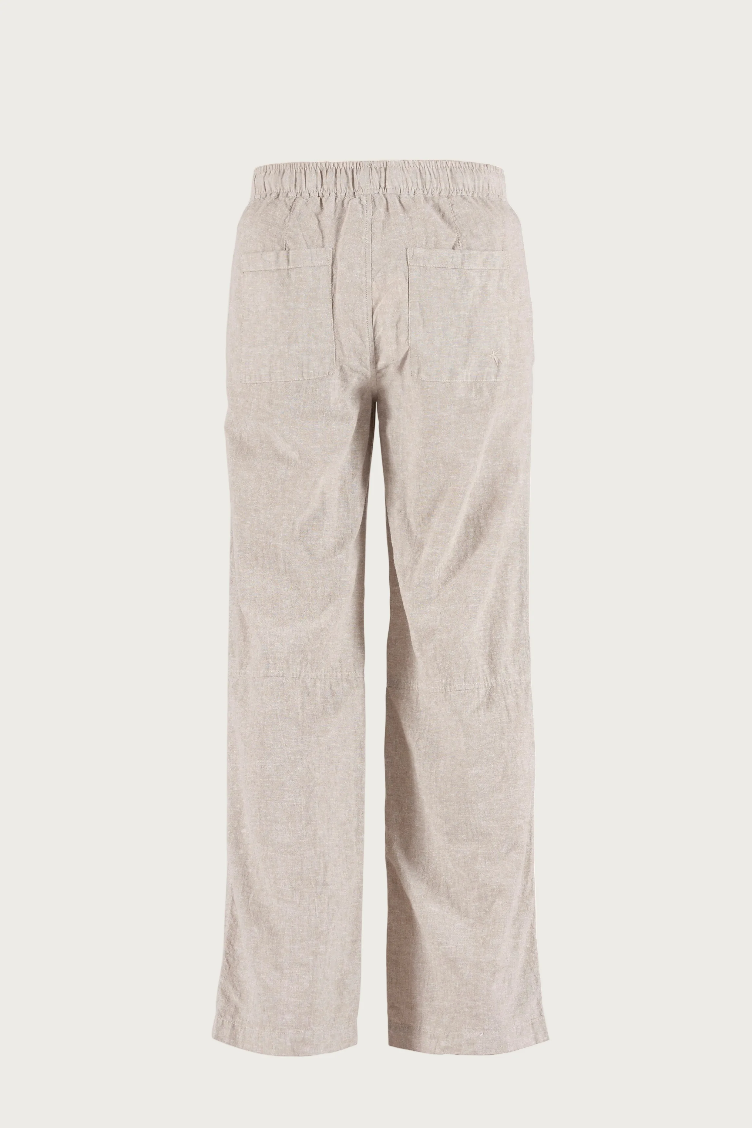 Luca linen Trousers - Chalk Melange - Image 3