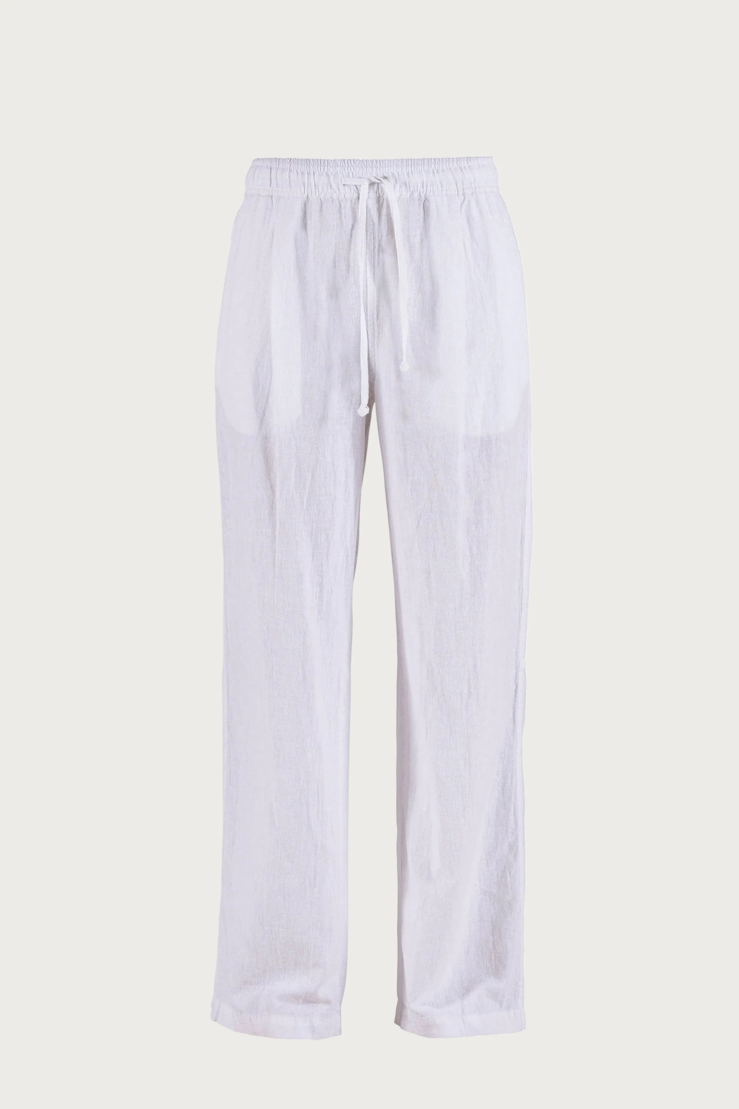 Luca linen Trousers - White - Image 2