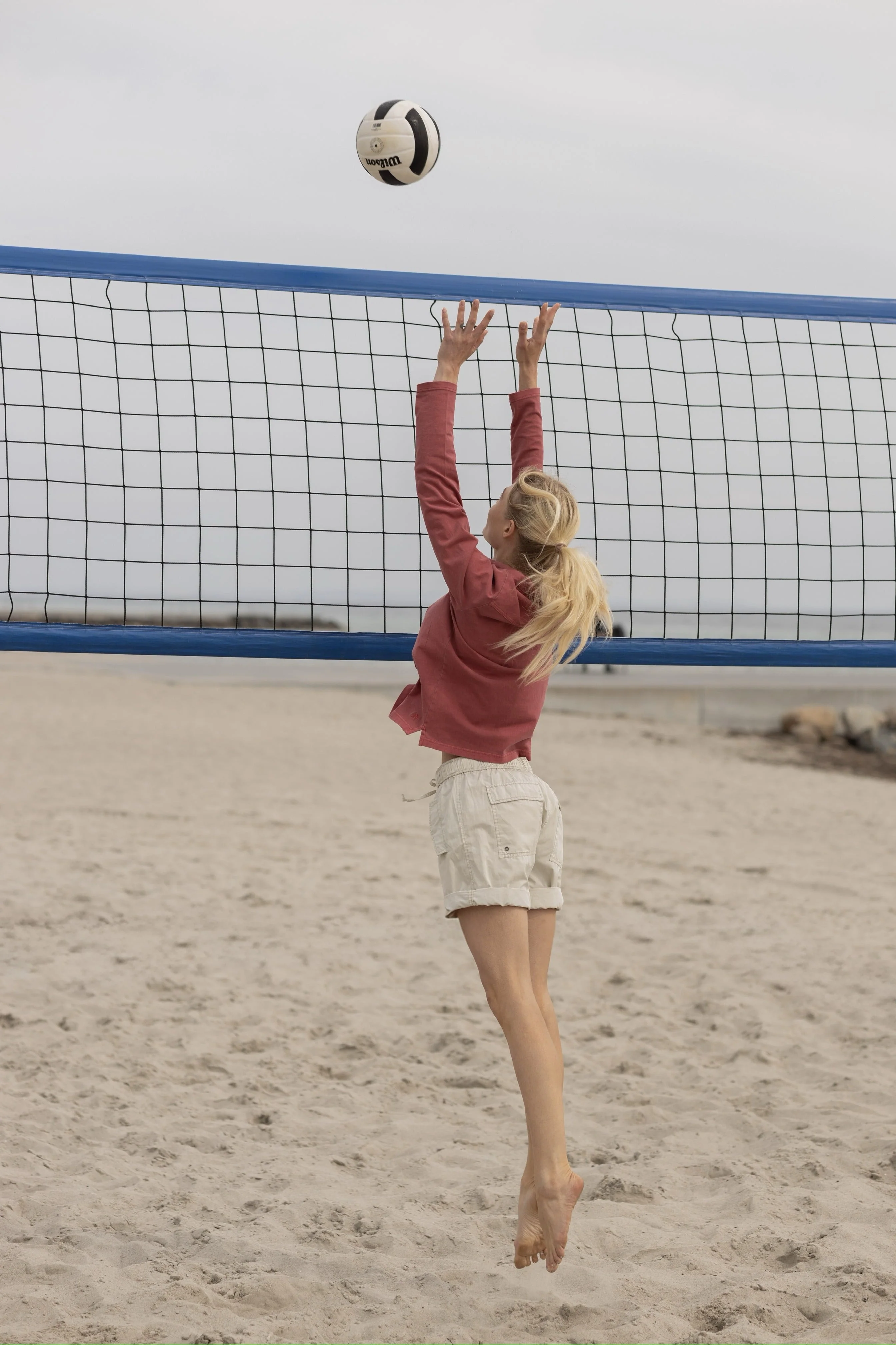 Luci Polo Blouse - Cranberry - Image 4