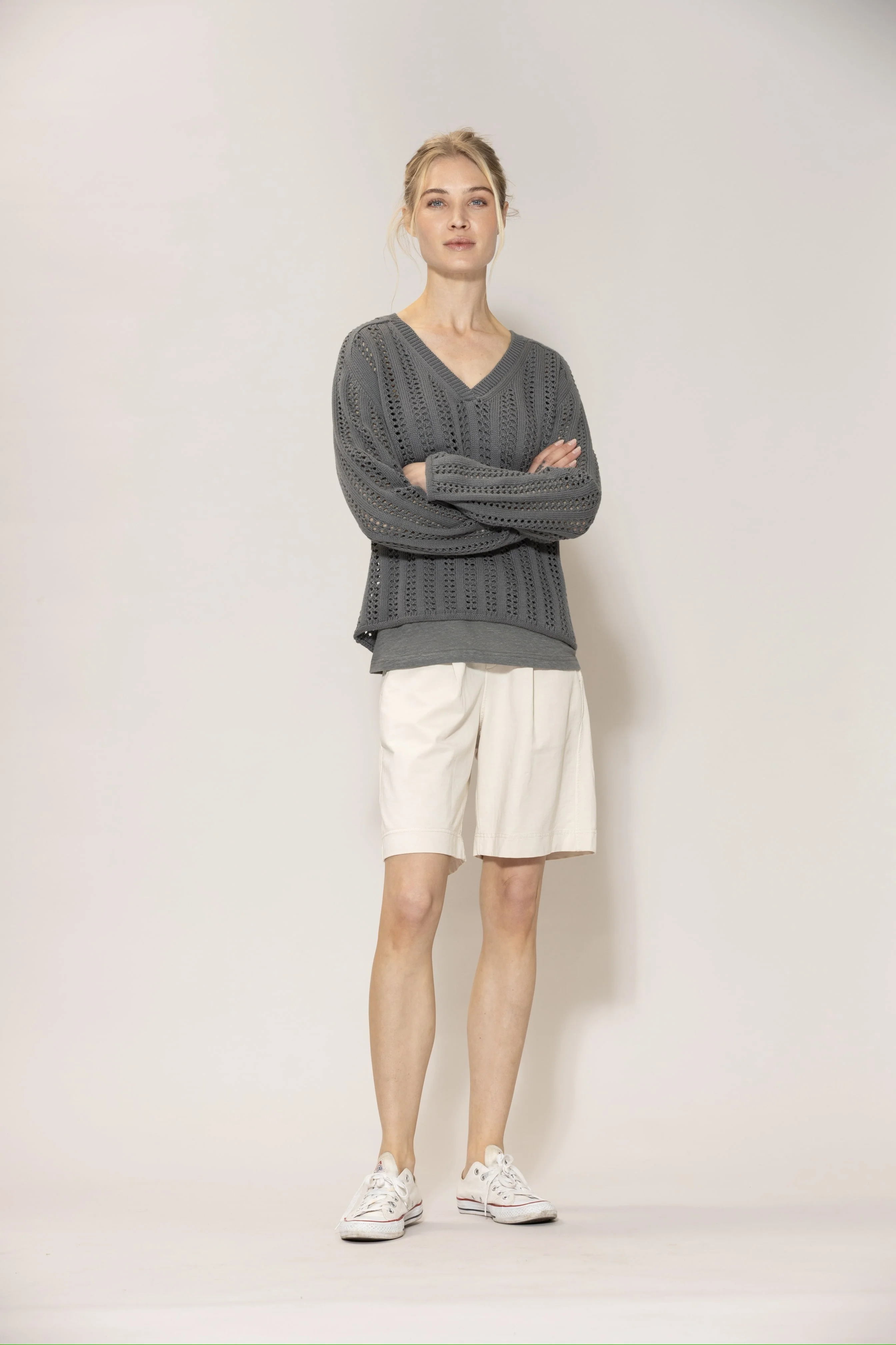 Lullu Cotton Knit - Silver Pine - Image 3