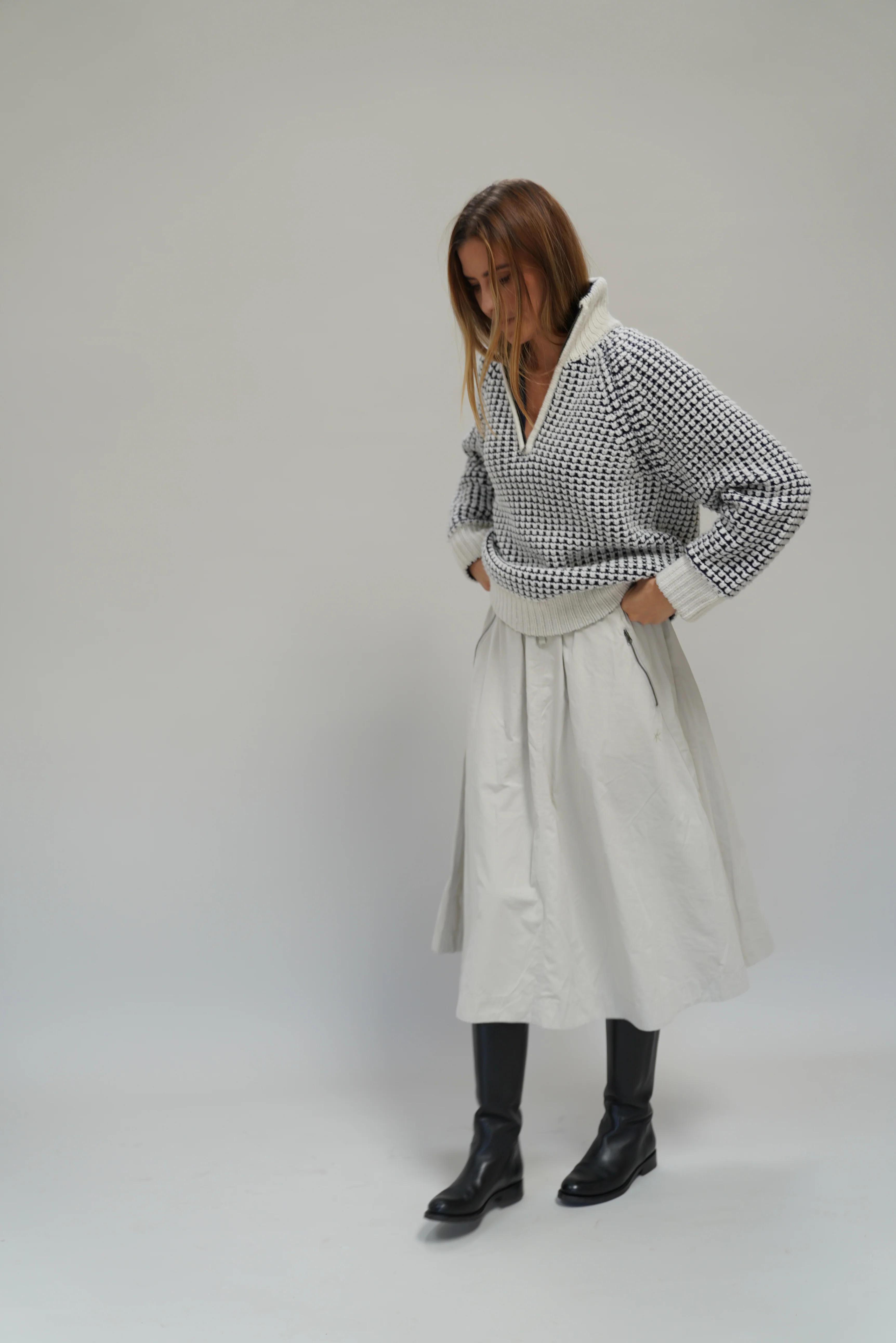 Melville Softtouch Skirt - Chalk - Image 3